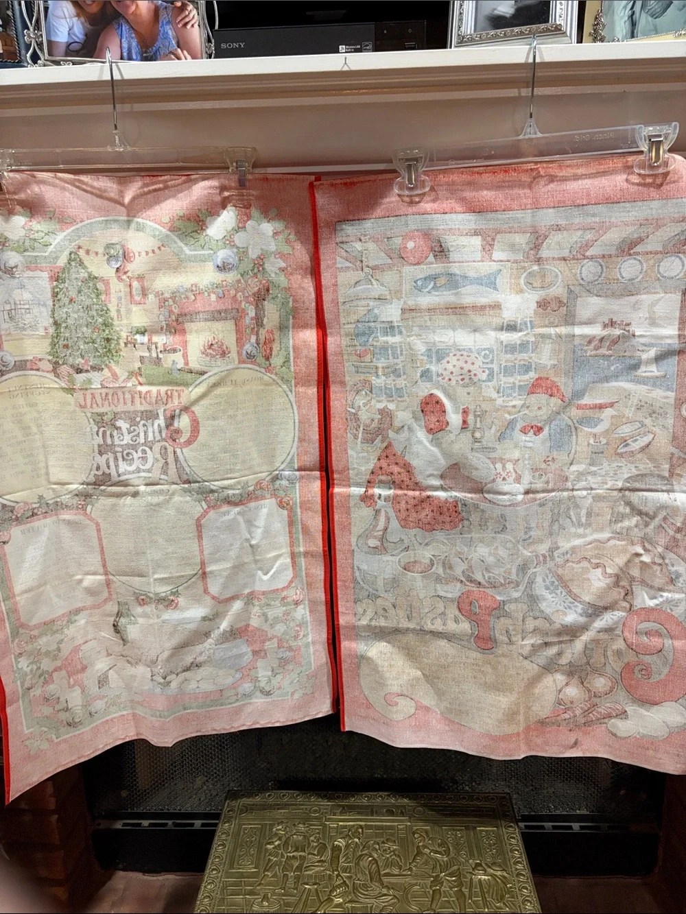 Kitchen Tea Towels 2 from England Traditional Recipes circa 1990